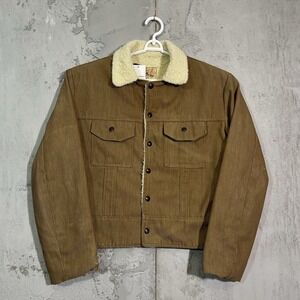 Vintage 50s‎ Bay River Of San Jose California Sherpa Lined Jacket Men's Small